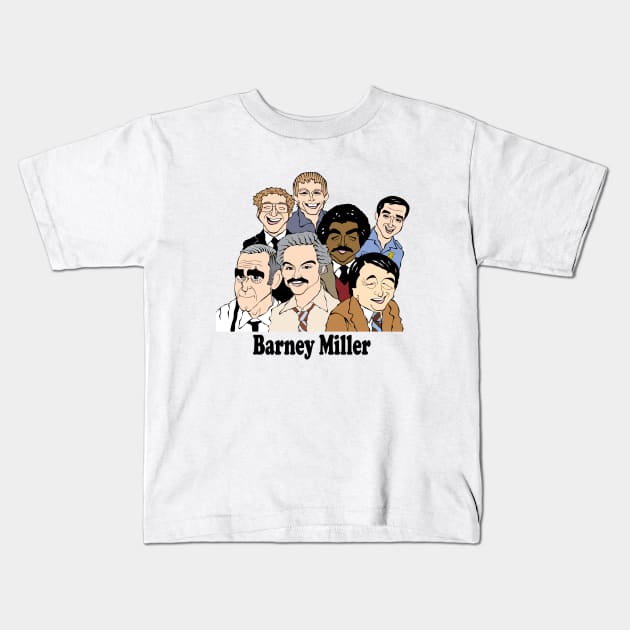 BARNEY MILLER SITCOM FAN ART Kids T-Shirt by cartoonistguy